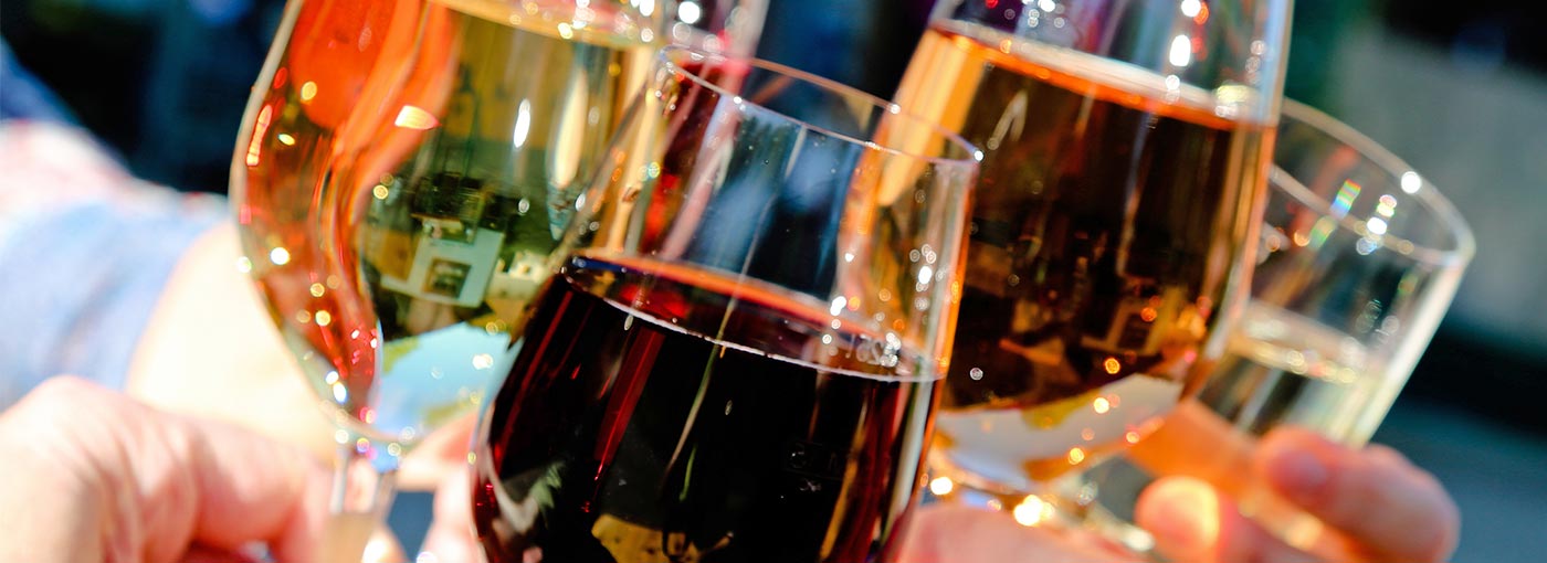 Wein im Glas