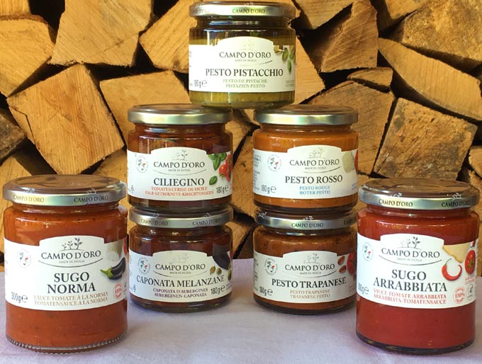 Pasta-Saucen, Pestos, Cremas, Tapenades